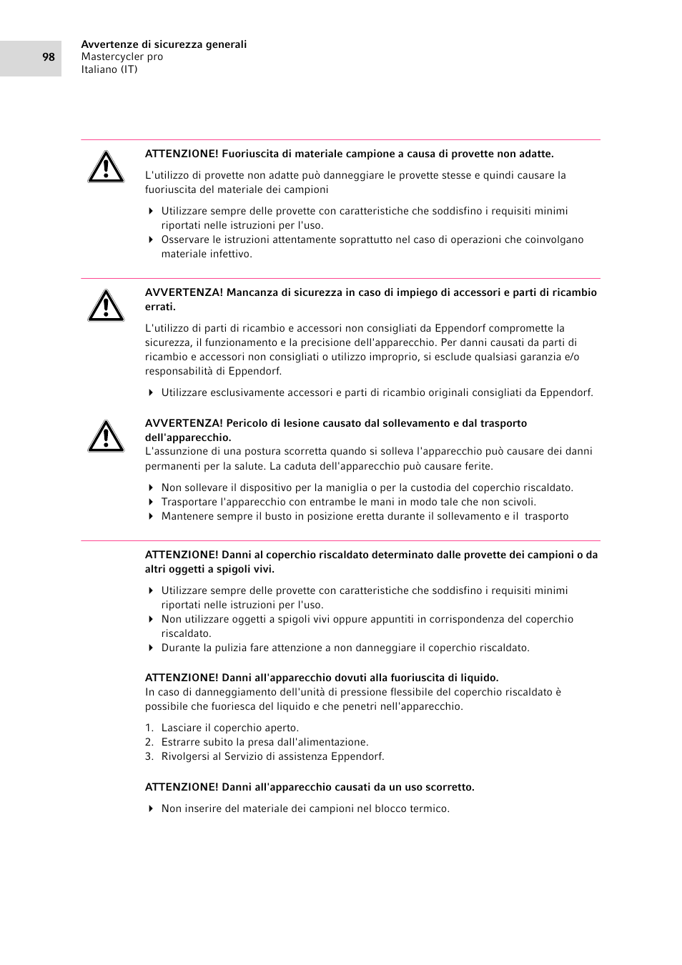 Eppendorf Mastercycler pro User Manual | Page 98 / 120