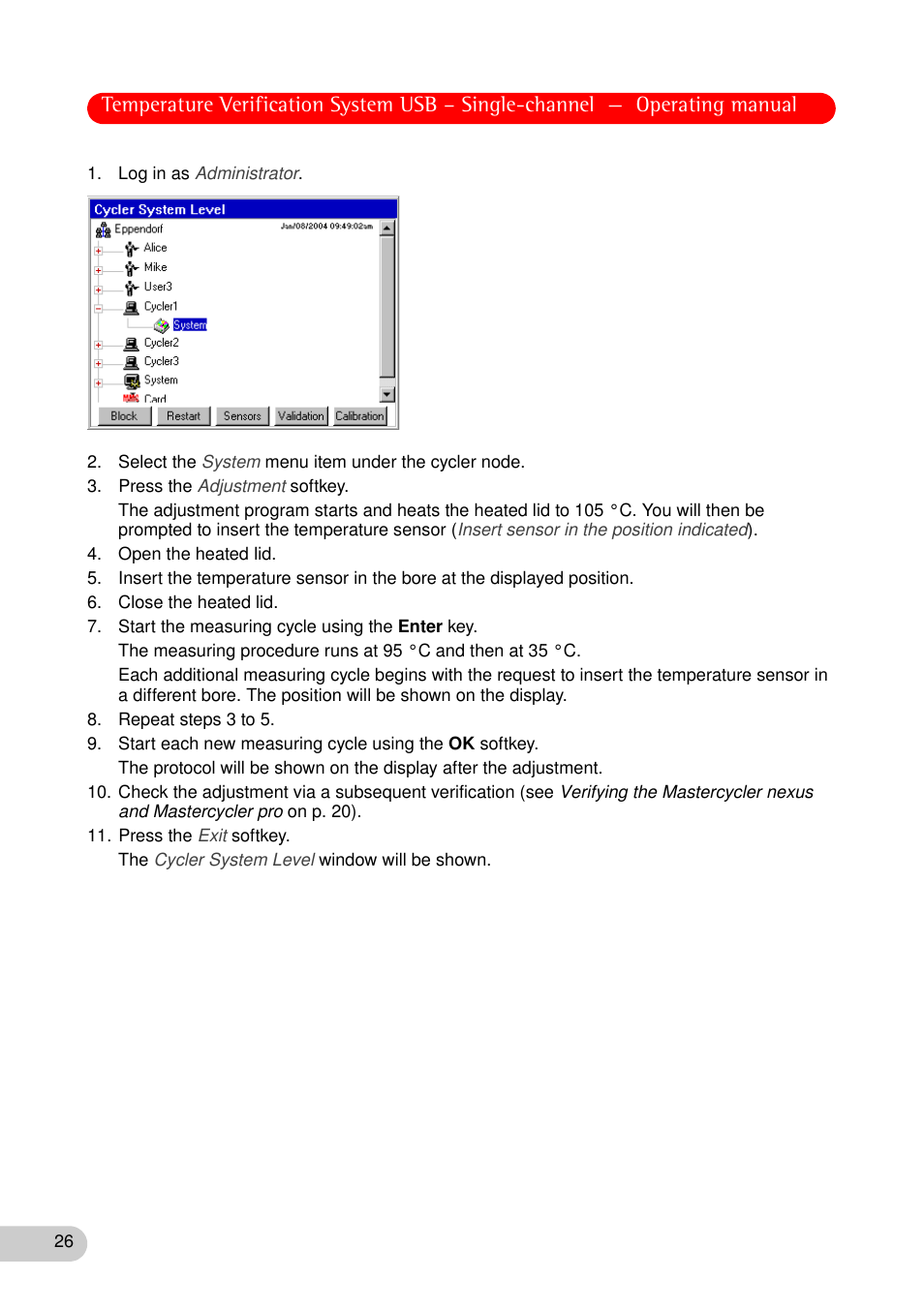 Eppendorf Temperature Verification System User Manual | Page 26 / 40
