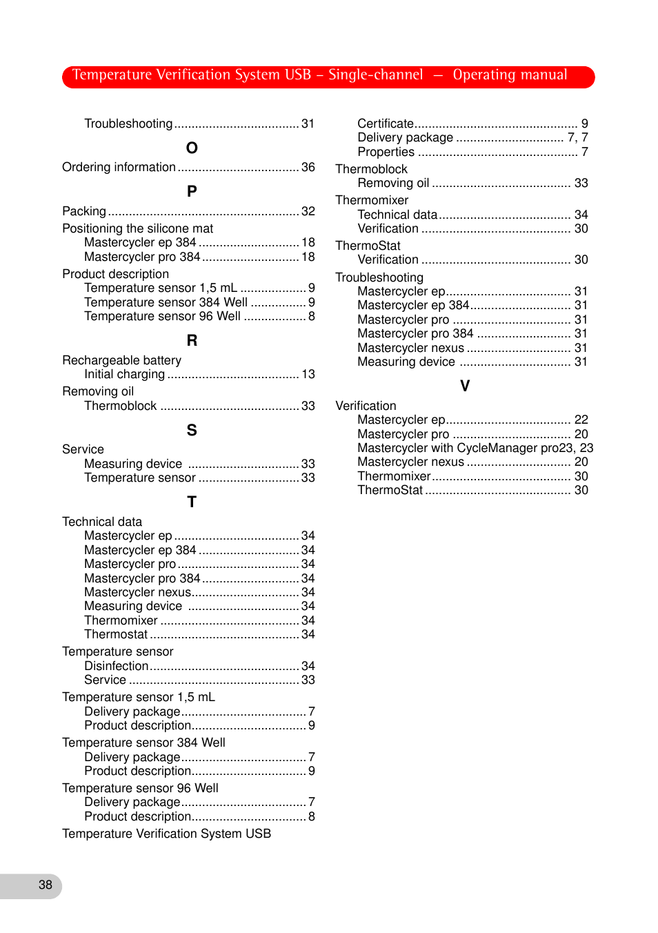 Eppendorf Temperature Verification System User Manual | Page 38 / 40