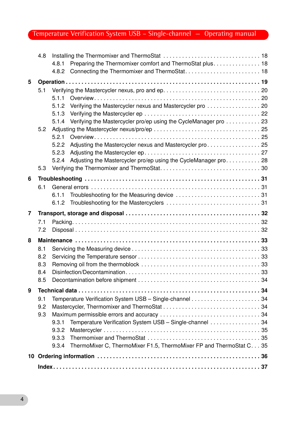 Eppendorf Temperature Verification System User Manual | Page 4 / 40