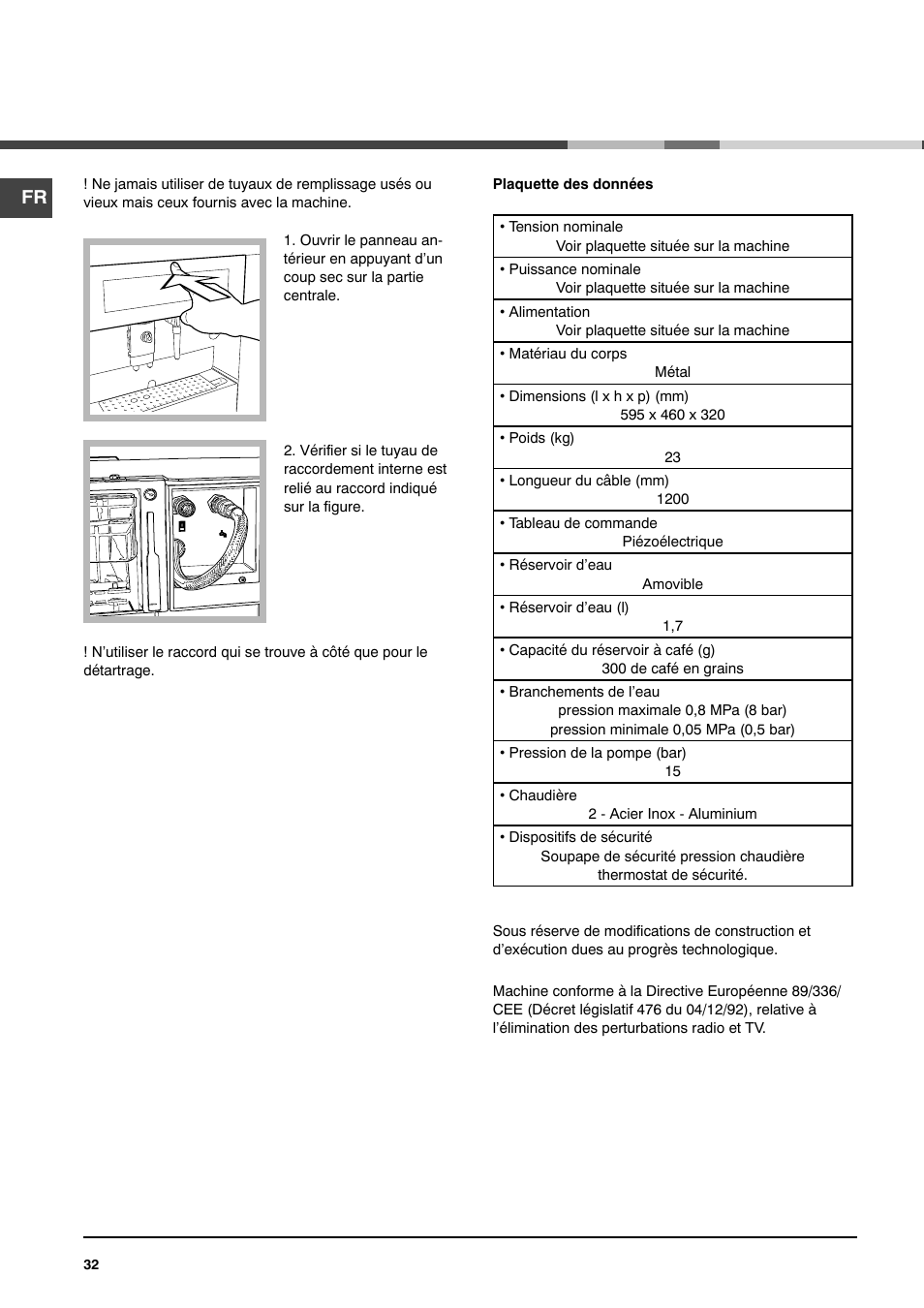Ariston MCA 15 NA P User Manual | Page 32 / 76