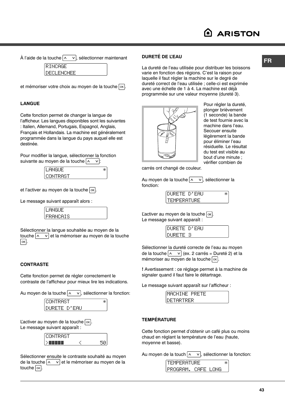 Ariston MCA 15 NA P User Manual | Page 43 / 76