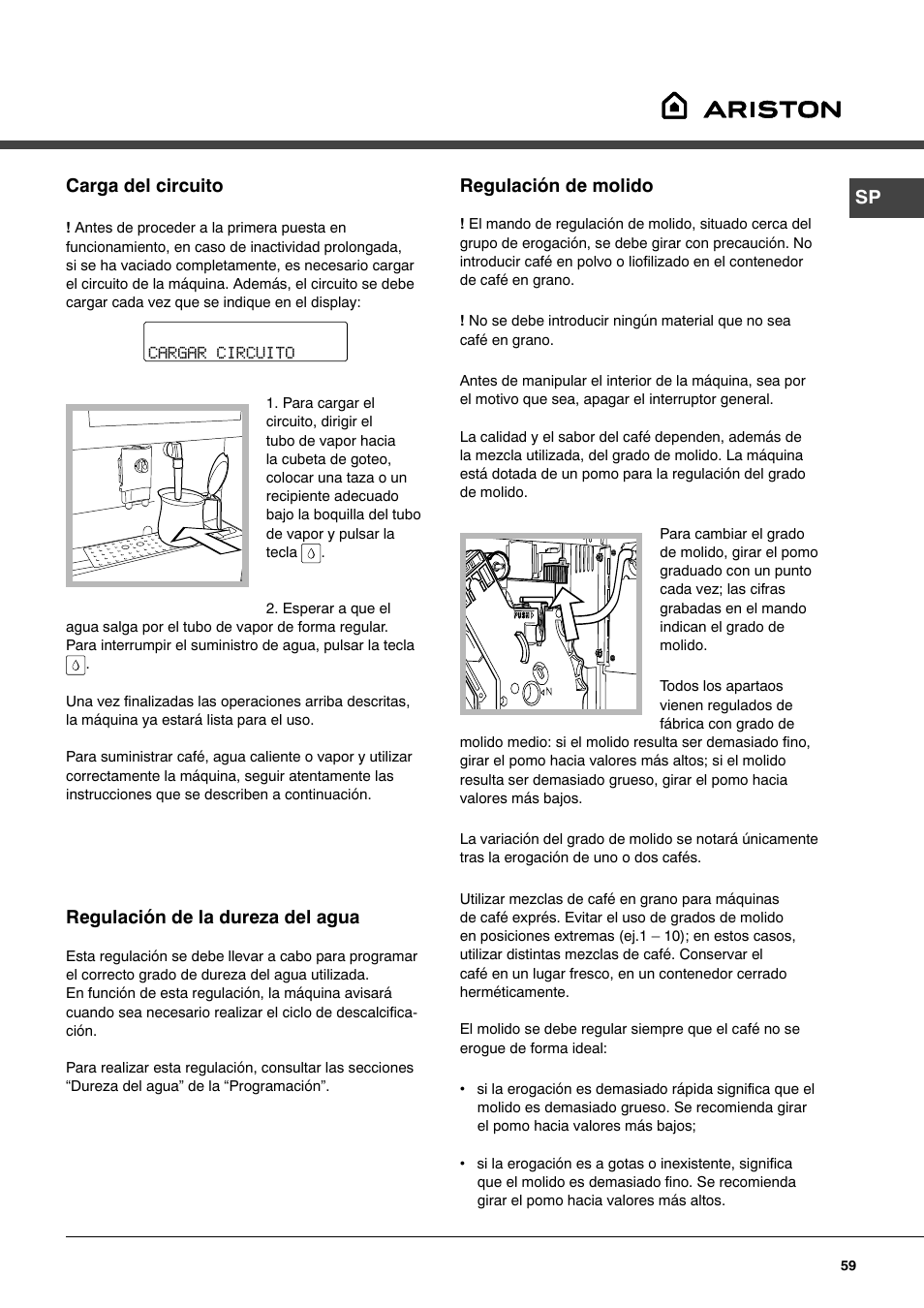 Ariston MCA 15 NA P User Manual | Page 59 / 76