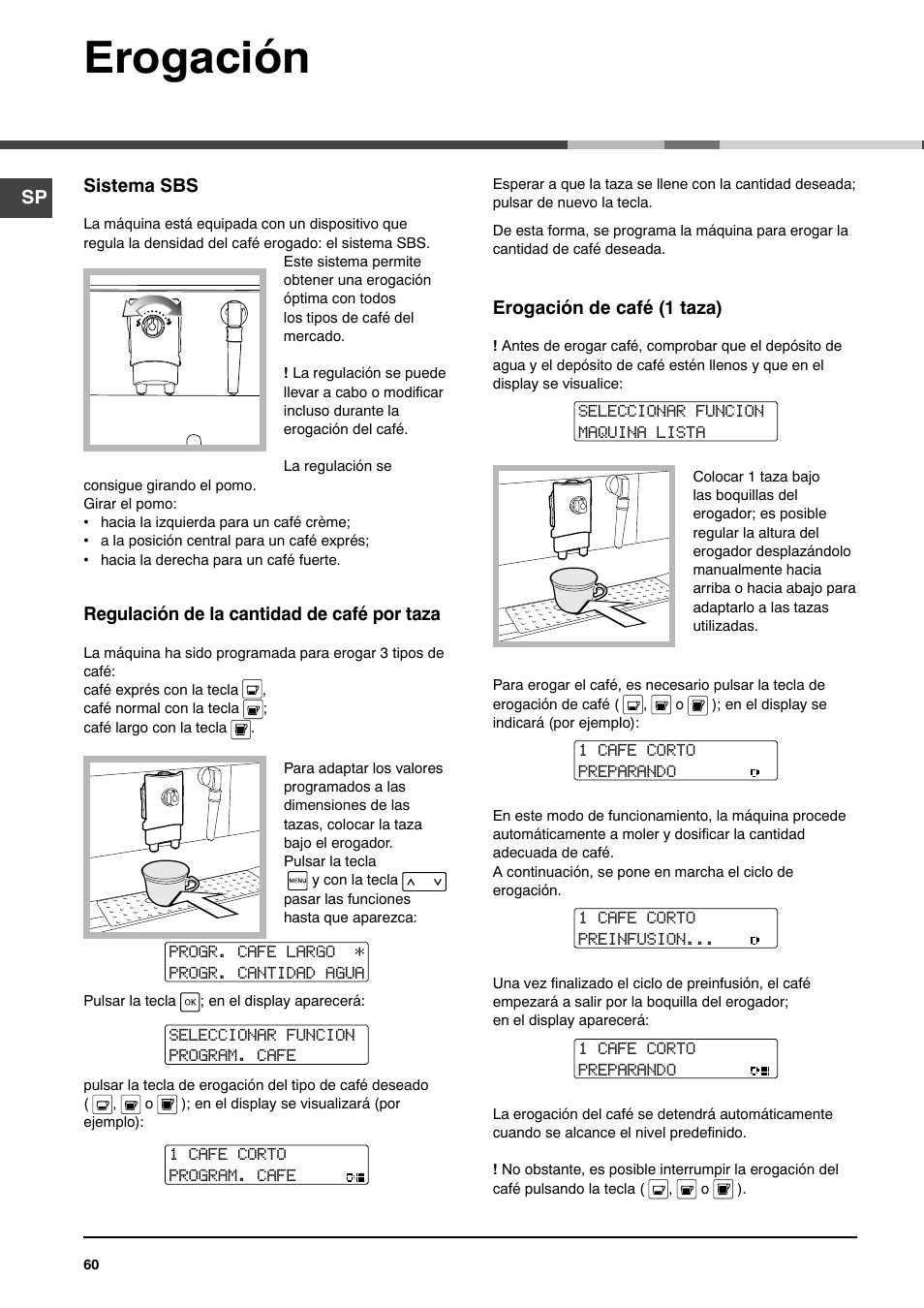 Erogación | Ariston MCA 15 NA P User Manual | Page 60 / 76