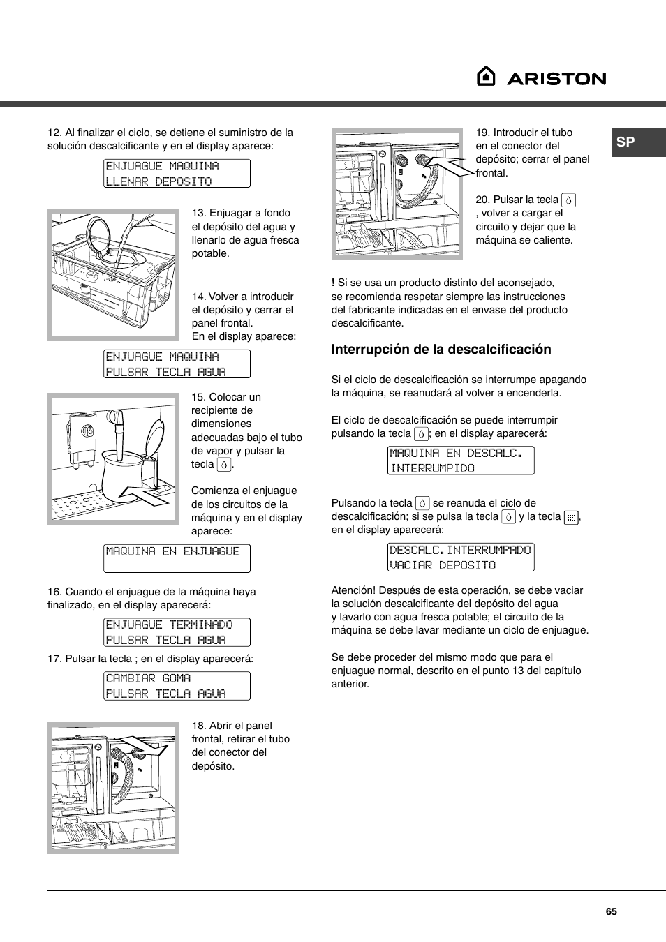 Ariston MCA 15 NA P User Manual | Page 65 / 76