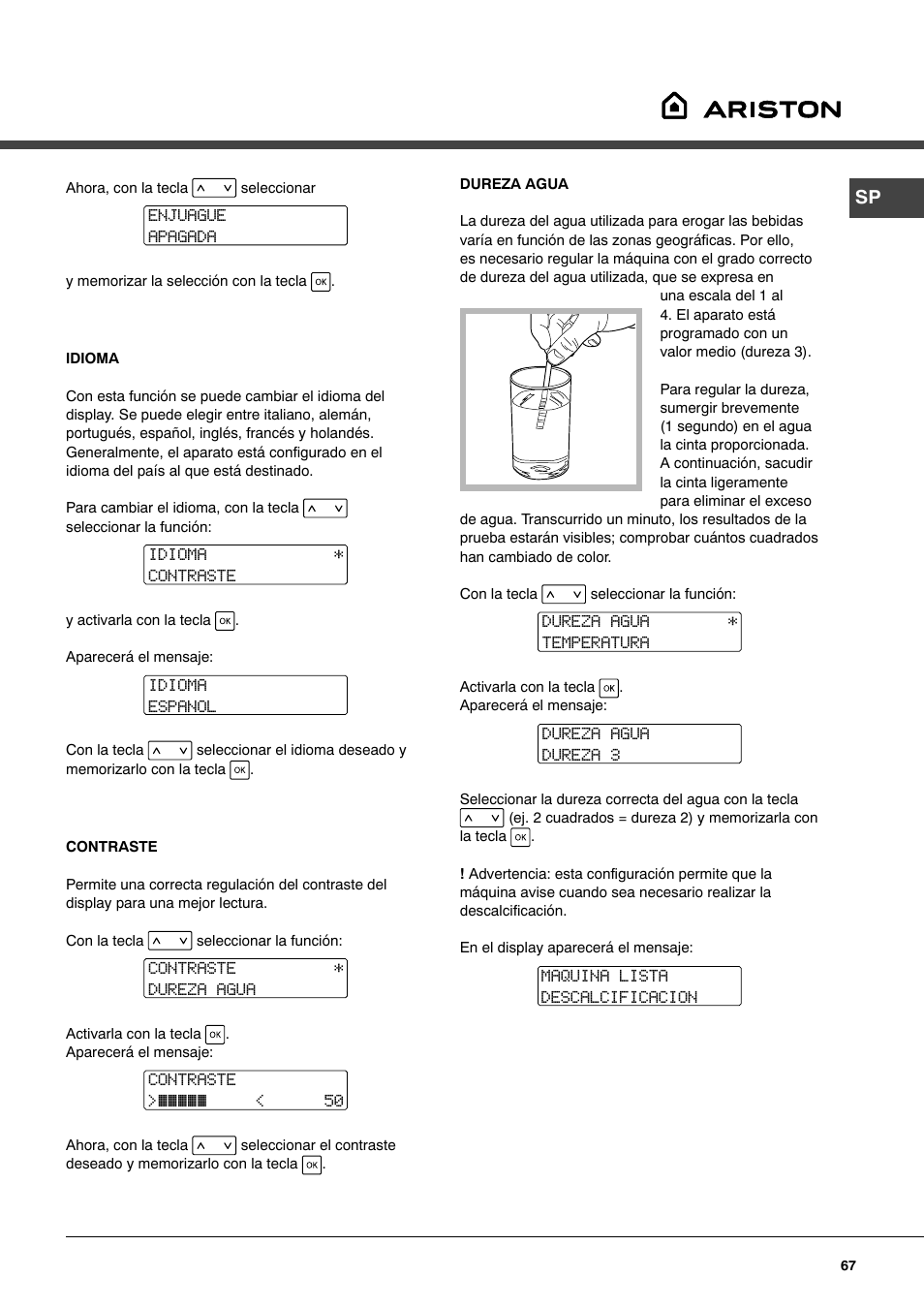 Ariston MCA 15 NA P User Manual | Page 67 / 76