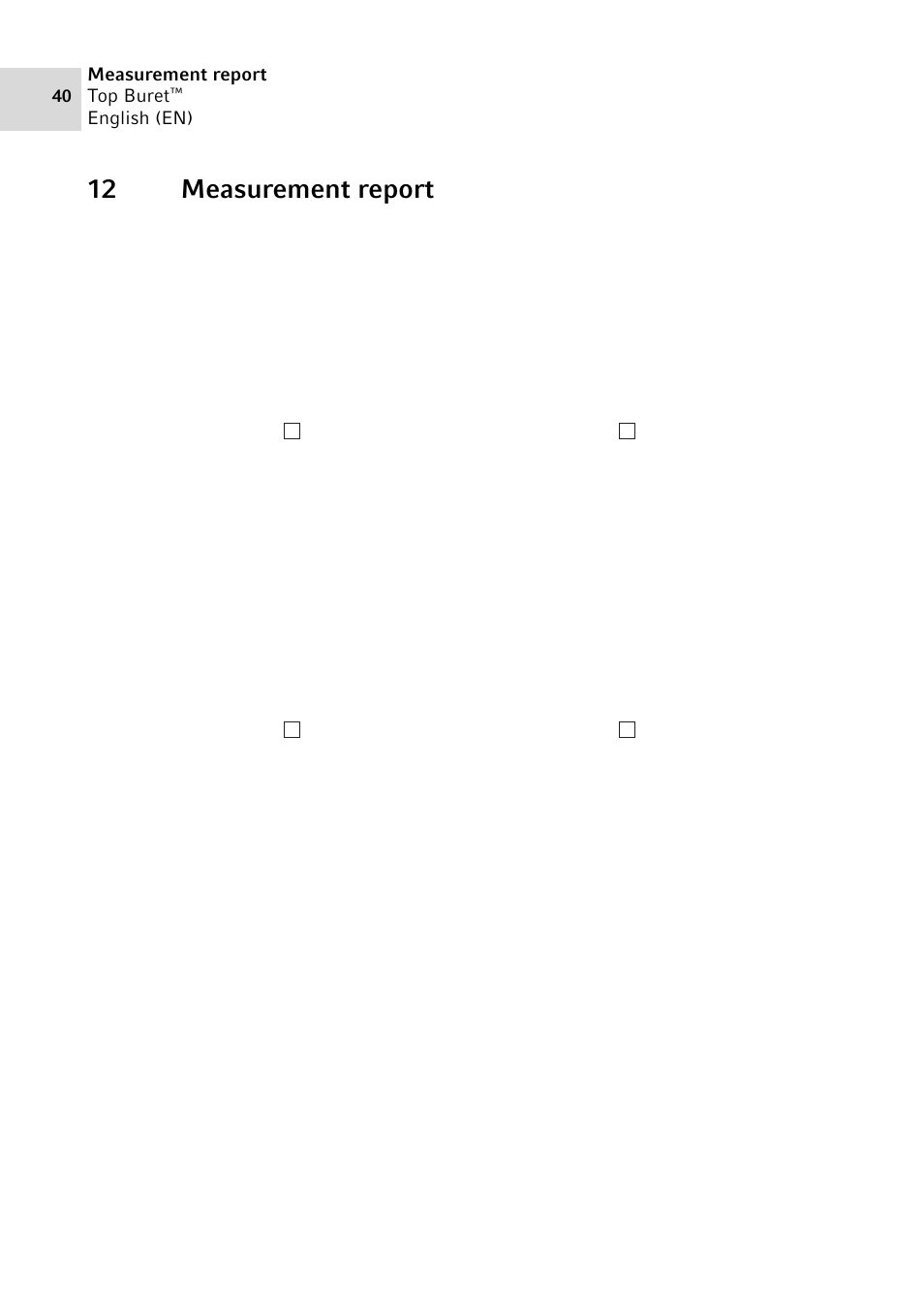 12 measurement report | Eppendorf Top Buret M / H User Manual | Page 40 / 42