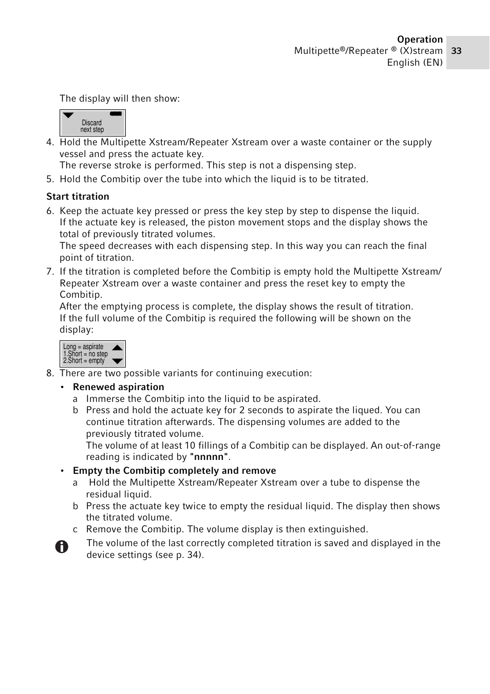 Eppendorf Multipette Xstream User Manual | Page 33 / 58