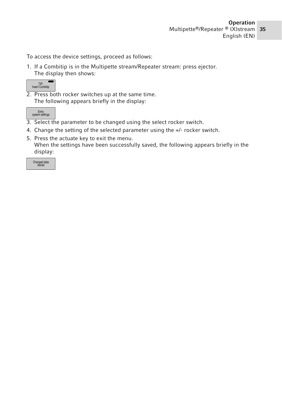 Eppendorf Multipette Xstream User Manual | Page 35 / 58