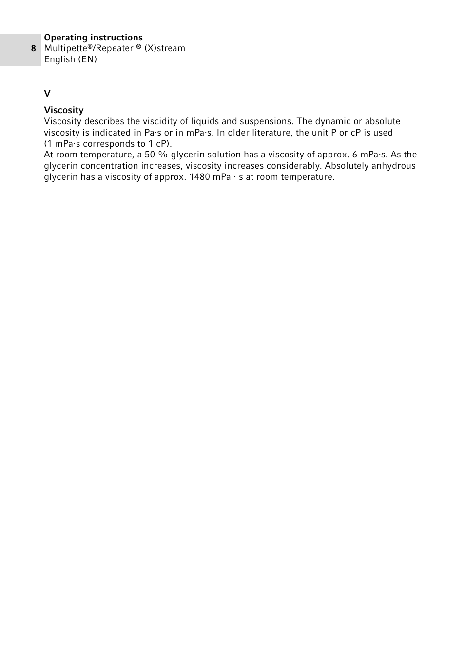 Eppendorf Multipette Xstream User Manual | Page 8 / 58
