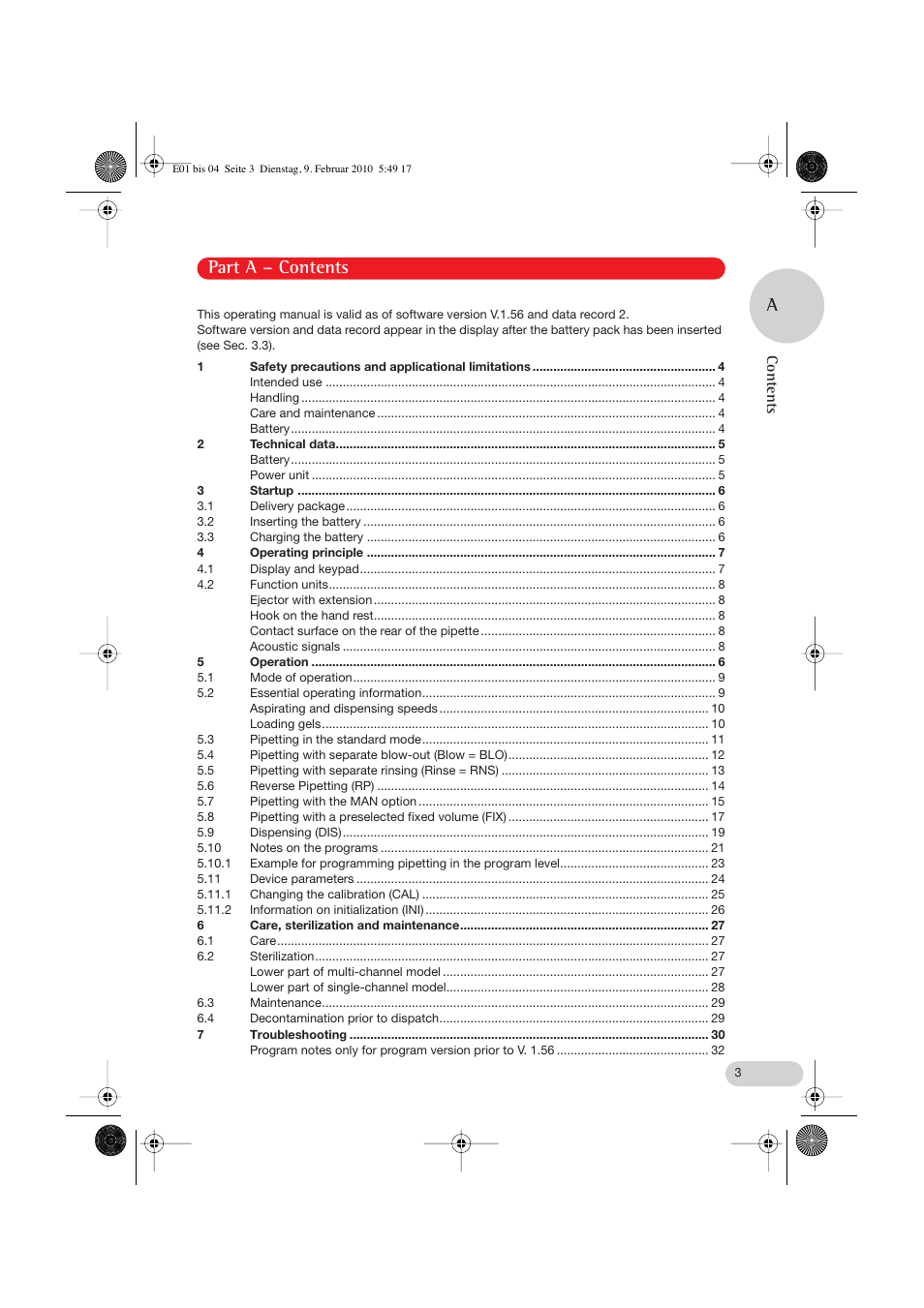 Eppendorf Research pro User Manual | Page 3 / 60