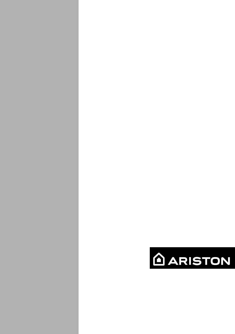 Ariston BC 311 I User Manual | 12 pages