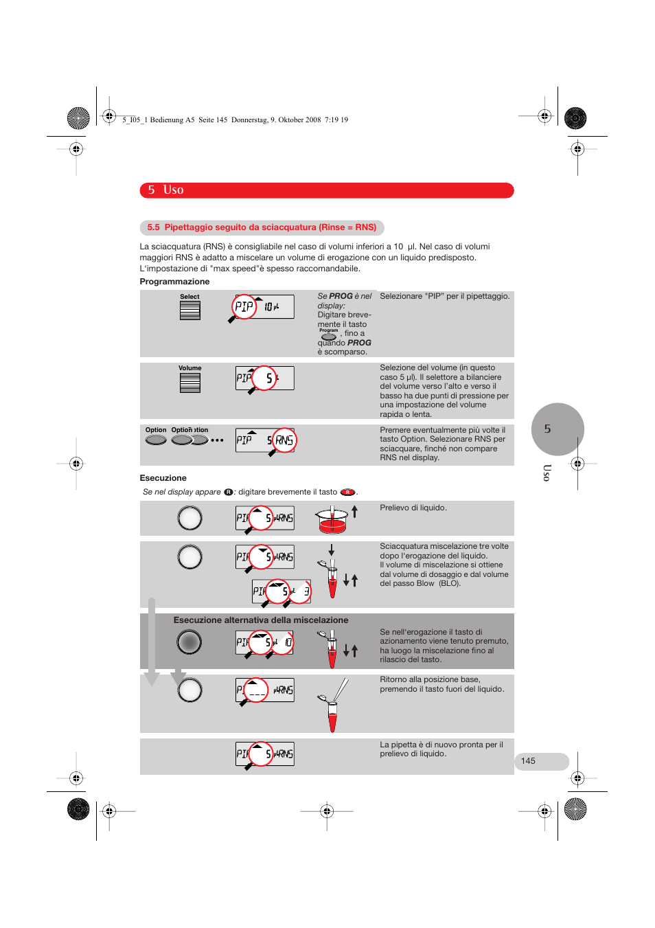 5 uso | Eppendorf Research pro User Manual | Page 17 / 64
