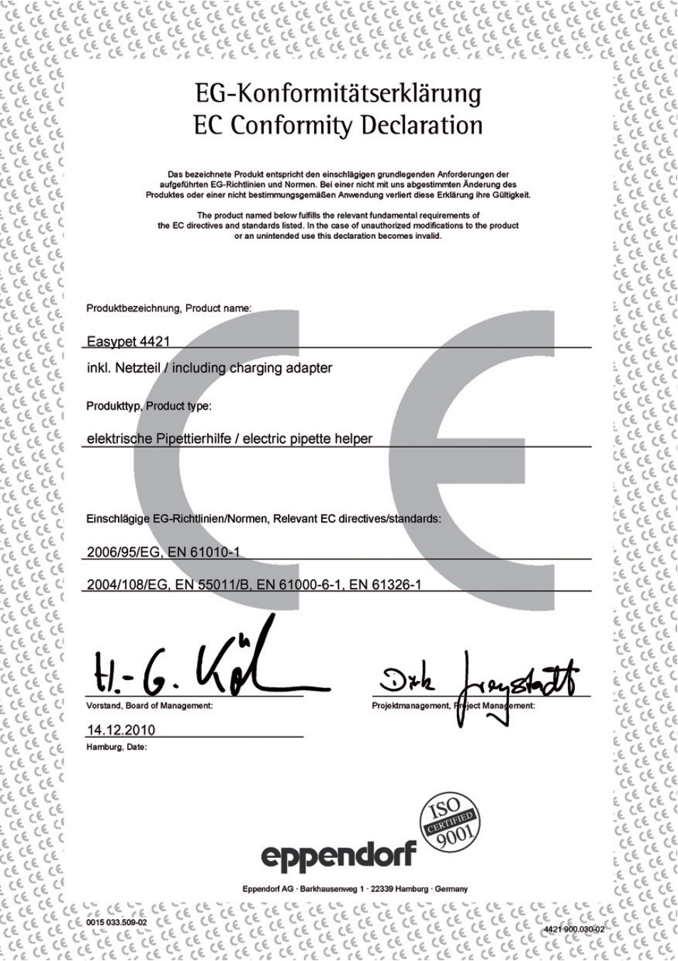 Eppendorf Easypet User Manual | Page 21 / 23