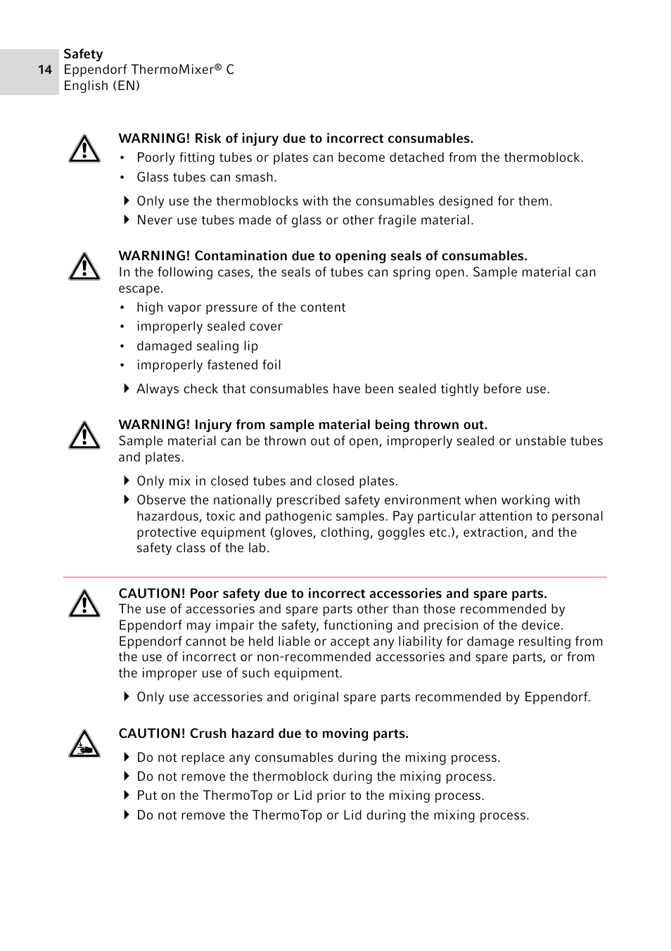 Eppendorf ThermoMixer C User Manual | Page 14 / 54