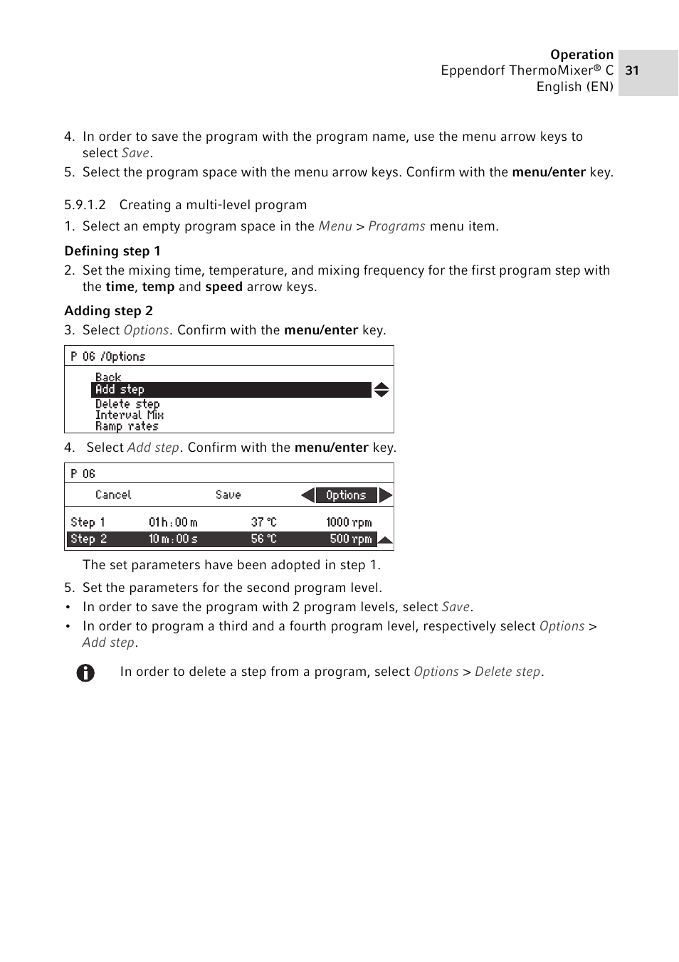 Eppendorf ThermoMixer C User Manual | Page 31 / 54