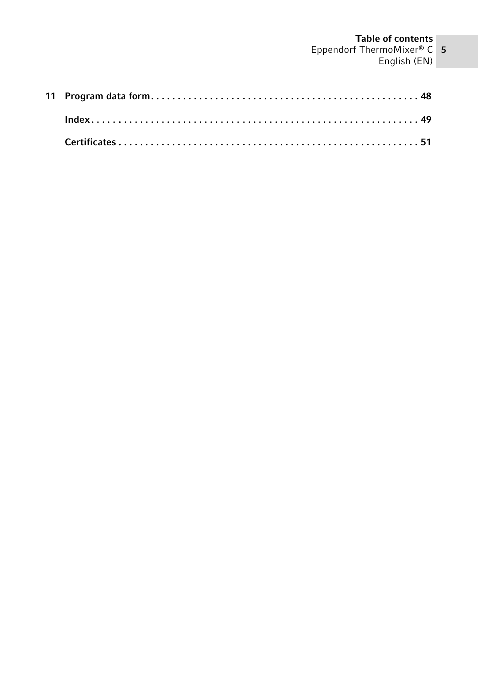 Eppendorf ThermoMixer C User Manual | Page 5 / 54