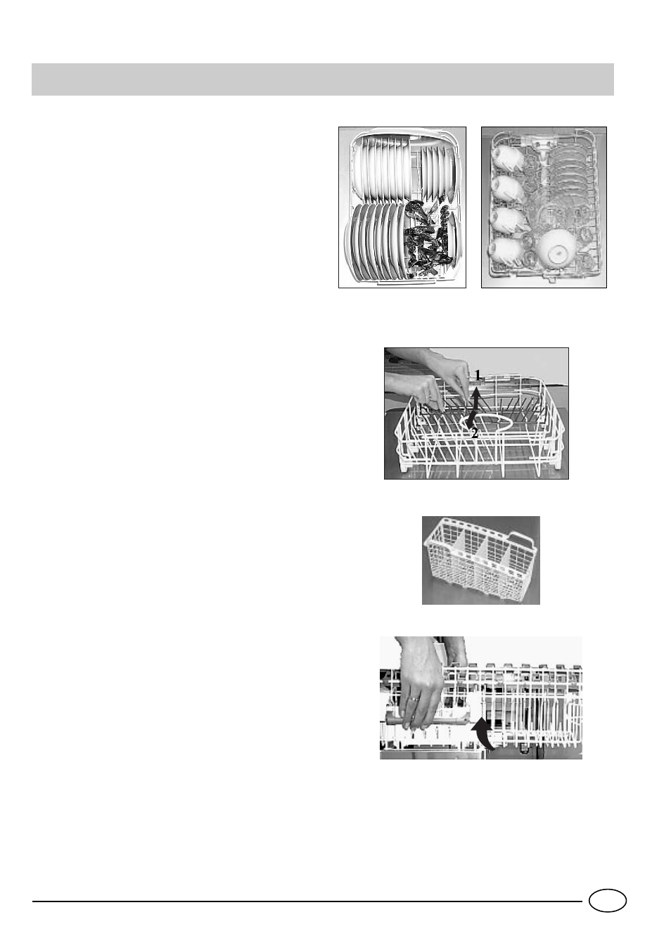Loading the dishwasher | Ariston AS100 User Manual | Page 6 / 13