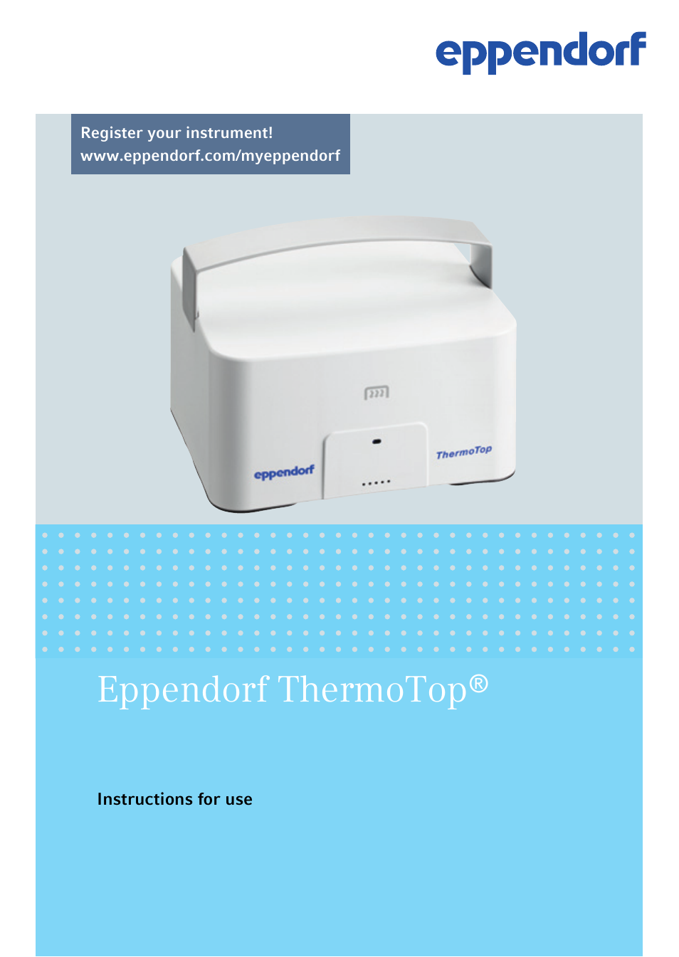Eppendorf ThermoTop User Manual | 8 pages