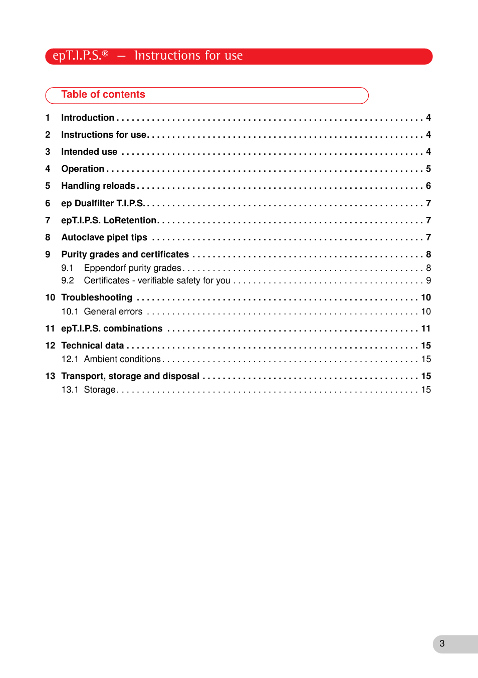 Ept.i.p.s.® — instructions for use | Eppendorf epT.I.P.S. Version A User Manual | Page 3 / 16