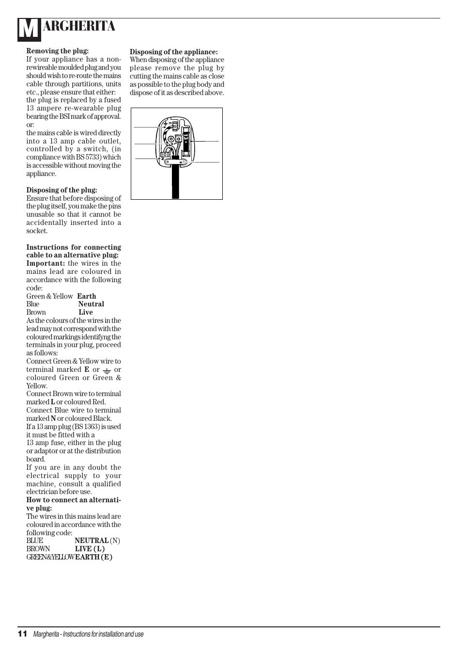 Argherita | Ariston AIB 14 User Manual | Page 12 / 16