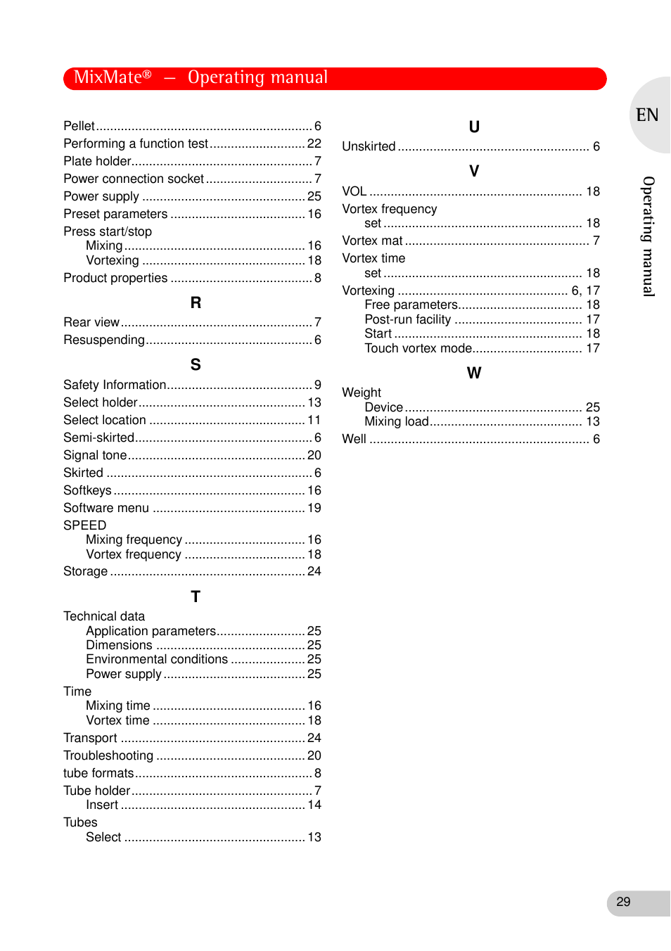 Mixmate® — operating manual | Eppendorf MixMate User Manual | Page 29 / 38