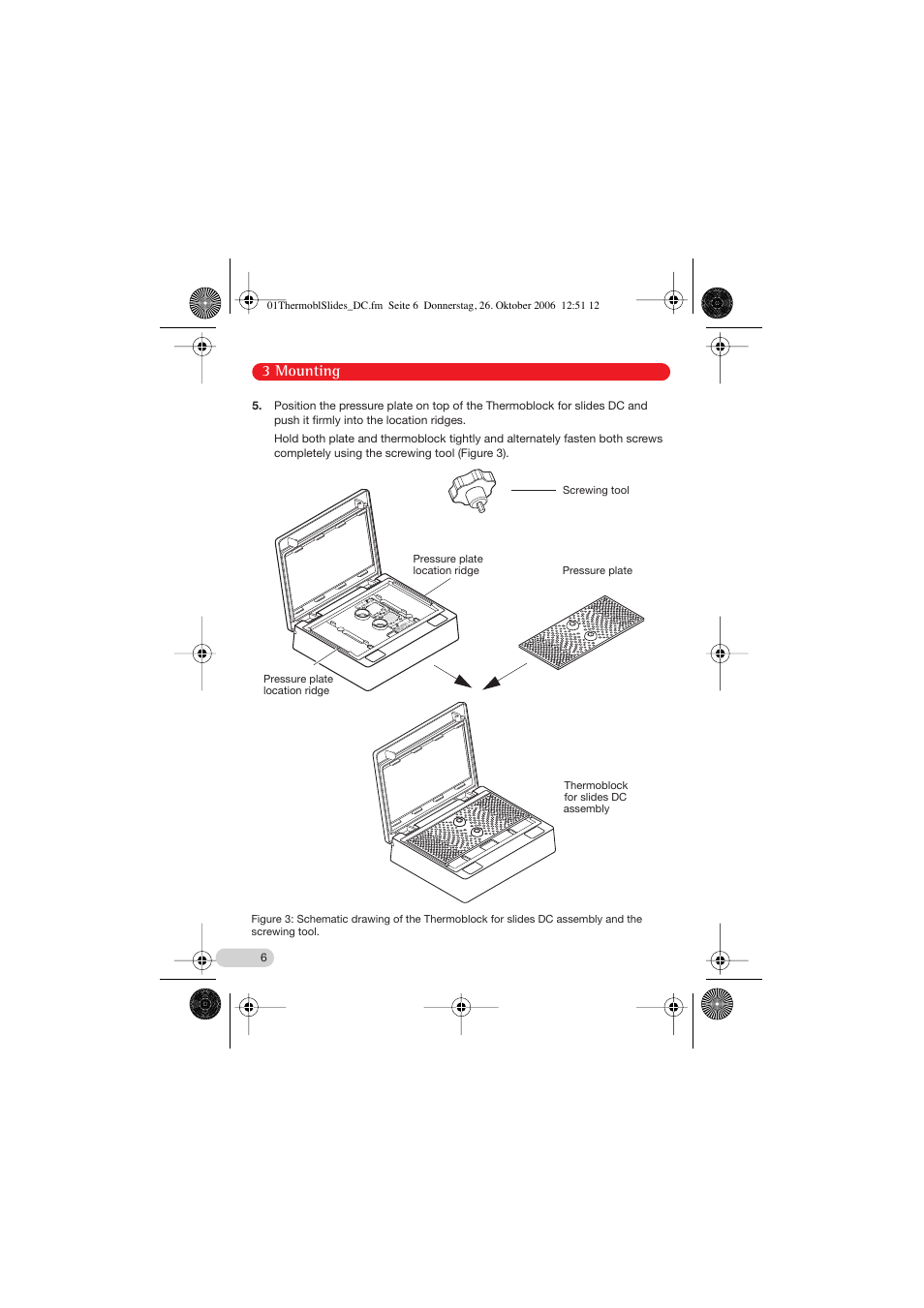 3 mounting | Eppendorf Thermoblock for slides DC User Manual | Page 6 / 16