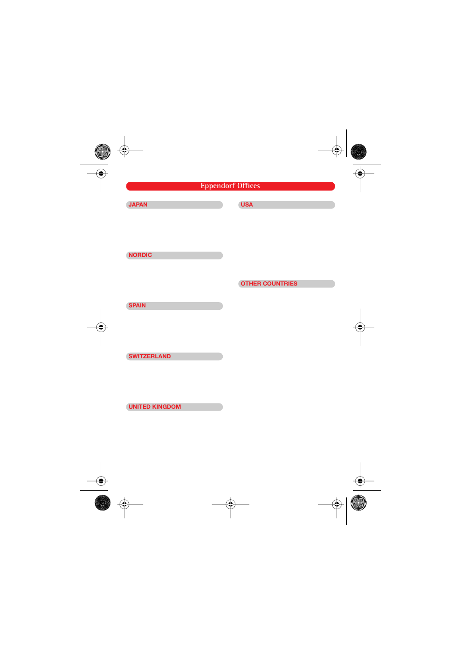 Eppendorf offices | Eppendorf Thermoblock for slides DC User Manual | Page 13 / 14