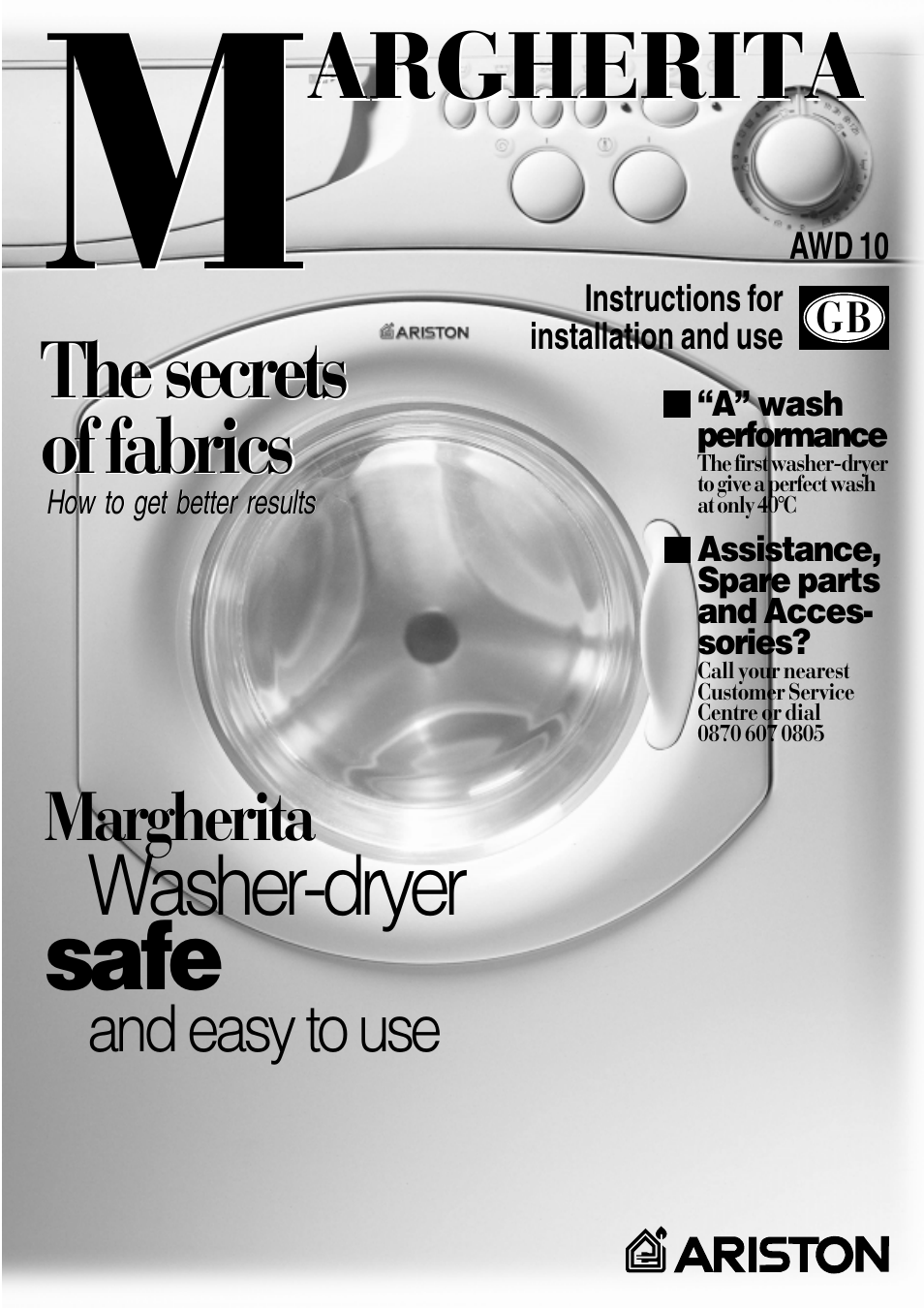 Ariston MARGHERITA AWD 10 User Manual | 20 pages