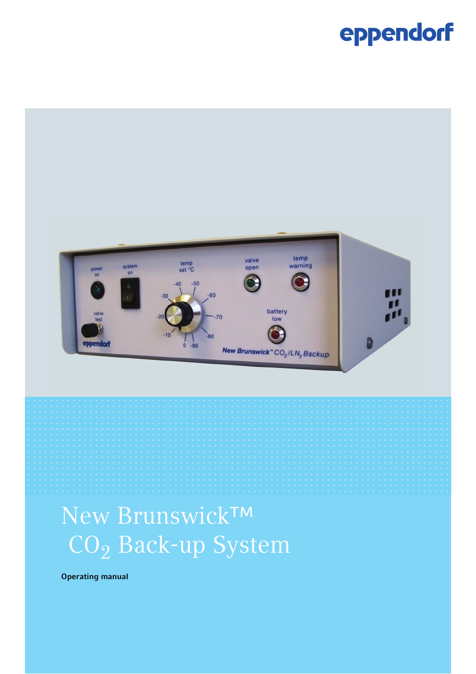 Eppendorf CO2 Back-up System User Manual | 40 pages