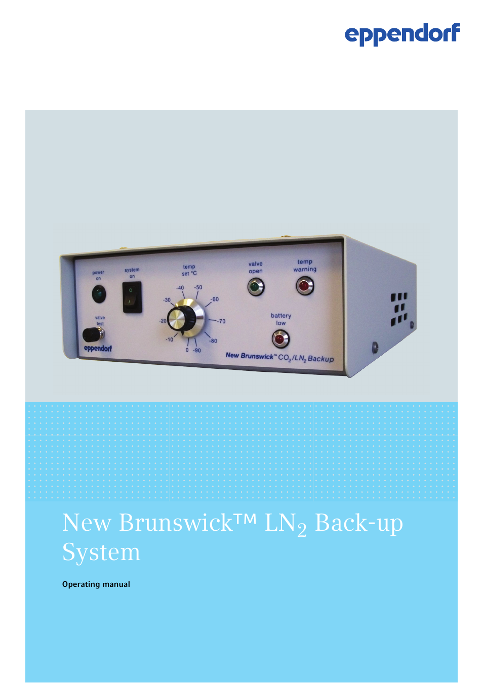 Eppendorf LN2 Backup System User Manual | 40 pages