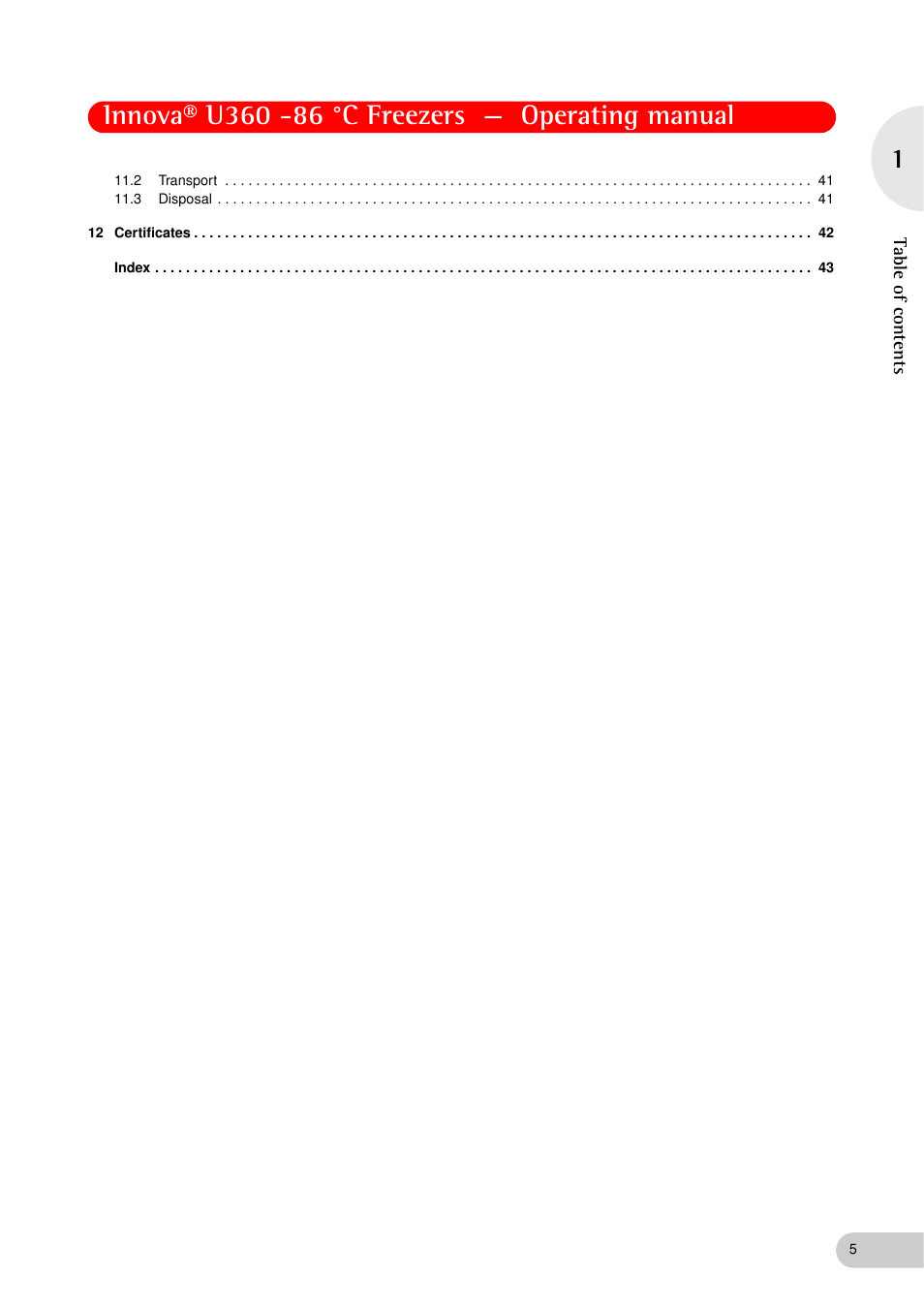 Eppendorf New Brunswick -86 °C Freezers Innova U360 User Manual | Page 5 / 46
