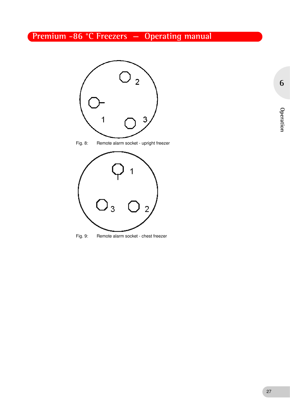 Premium -86 °c freezers — operating manual, Oper at ion | Eppendorf New Brunswick -86 °C Freezers Premium User Manual | Page 27 / 44