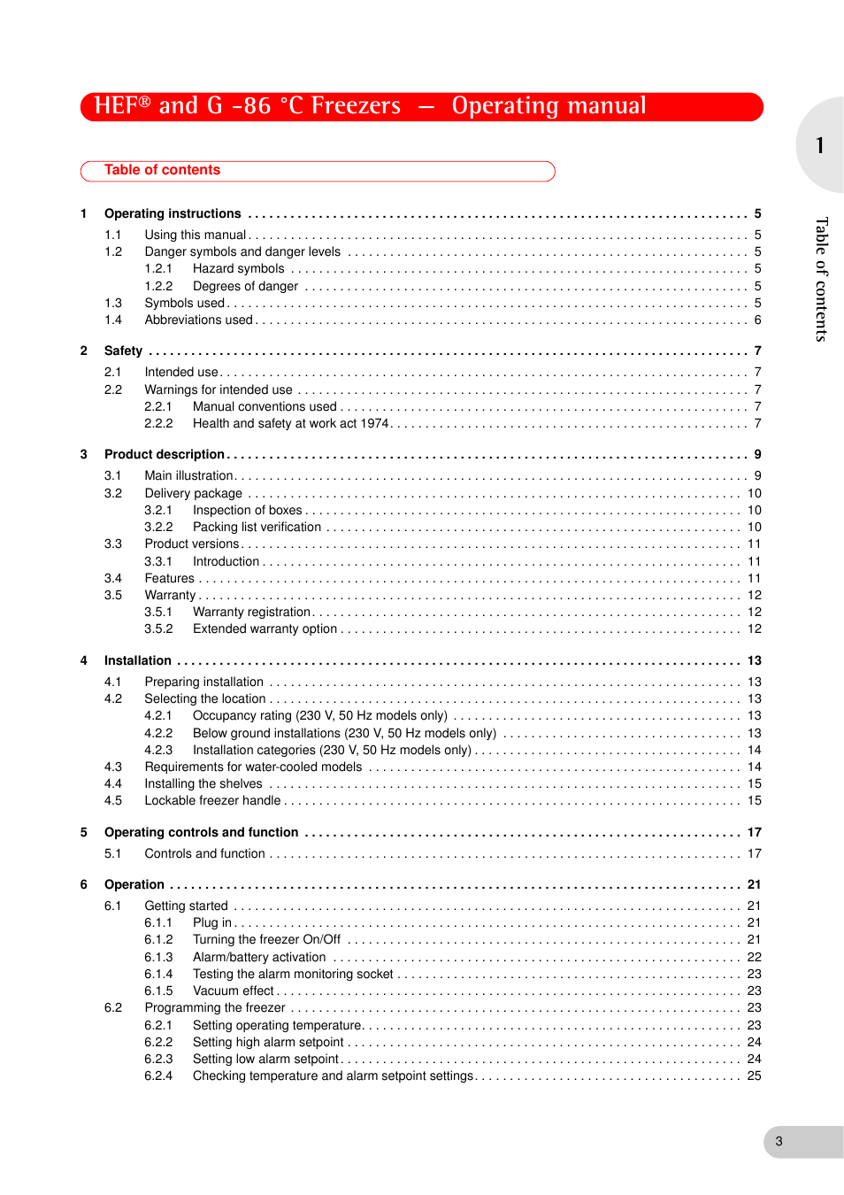 Eppendorf New Brunswick -86 °C Freezers G User Manual | Page 3 / 46