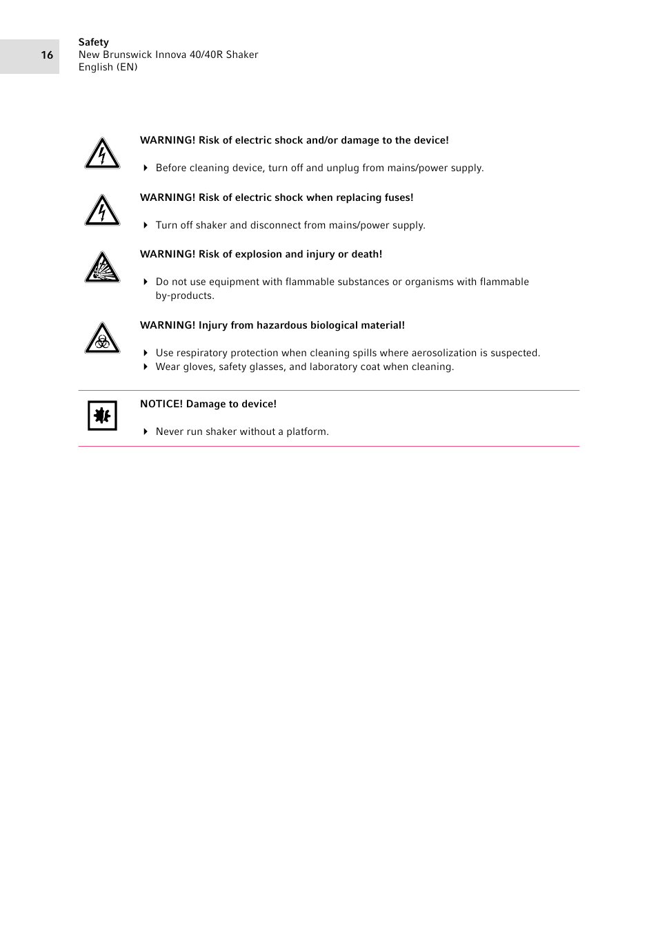 Eppendorf Innova 40R Shaker User Manual | Page 16 / 64