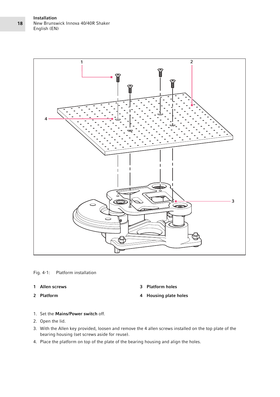 Eppendorf Innova 40R Shaker User Manual | Page 18 / 64