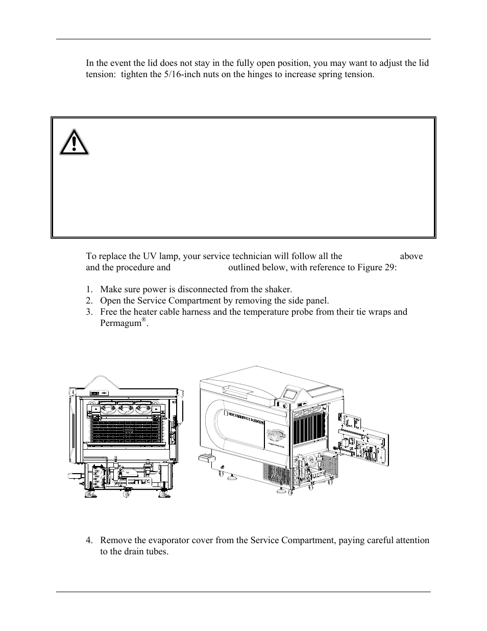 Warning | Eppendorf Innova 43R Incubator Shakers User Manual | Page 59 / 86