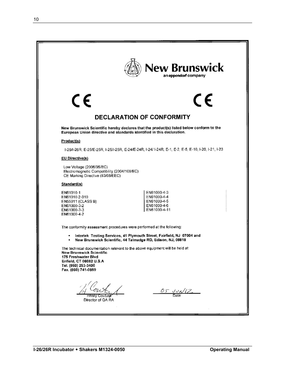 Eppendorf I-26R Large Stackable Incubator Shakers User Manual | Page 10 / 54