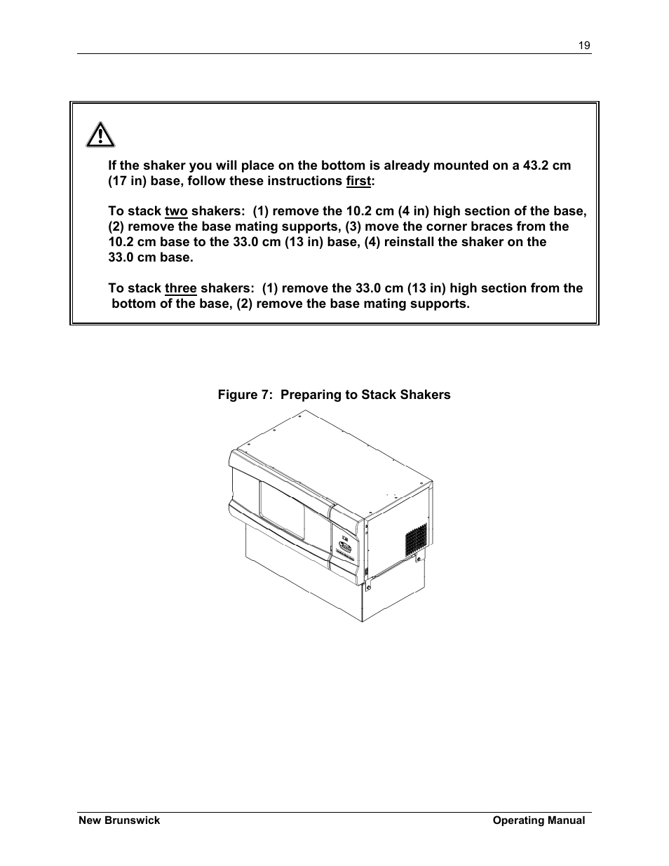 Caution | Eppendorf I-26R Large Stackable Incubator Shakers User Manual | Page 19 / 54