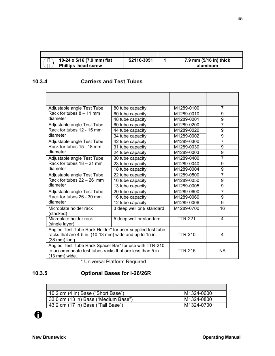 Eppendorf I-26R Large Stackable Incubator Shakers User Manual | Page 45 / 54