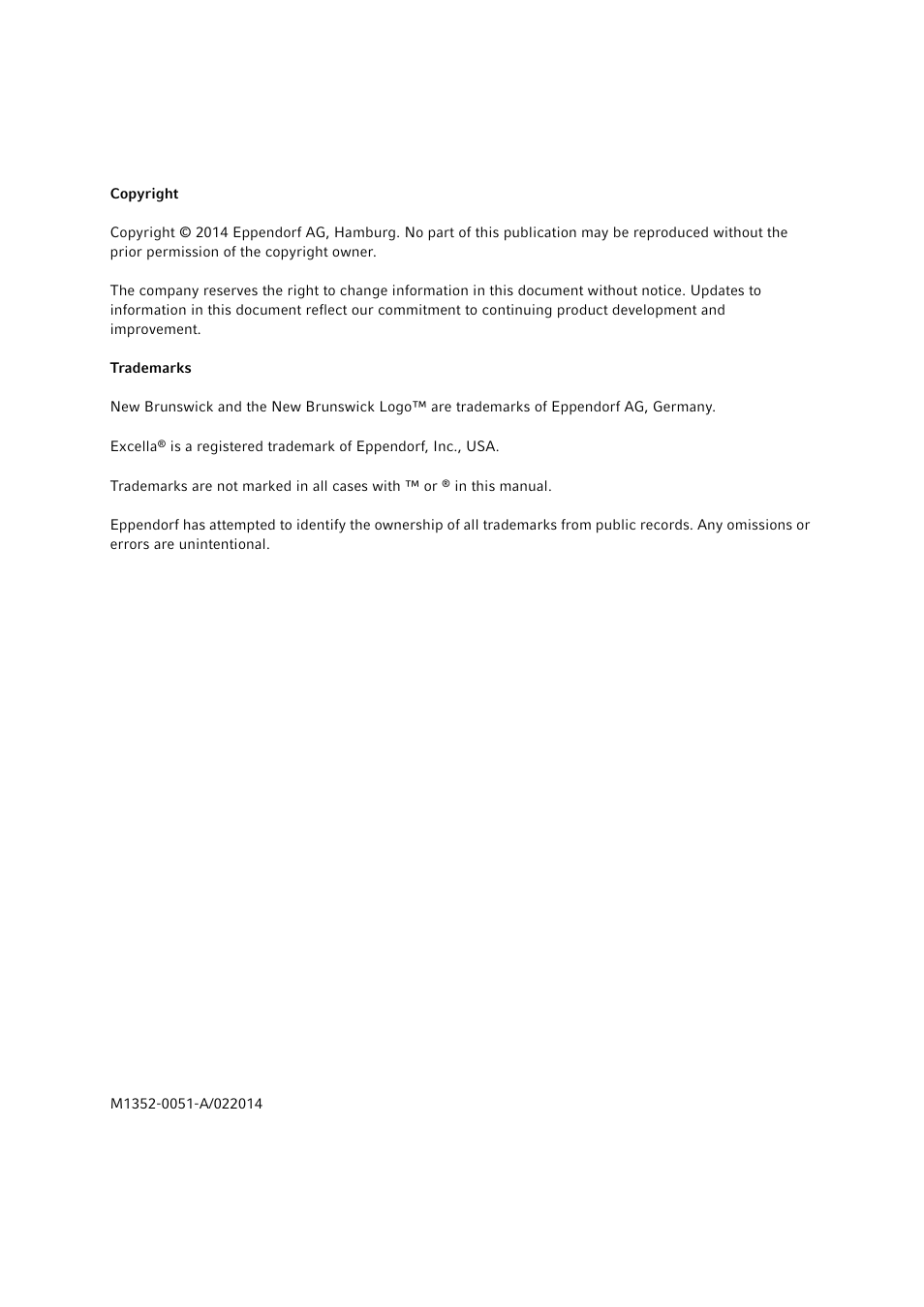 Eppendorf New Brunswick Excella E-24 Shaker User Manual | Page 2 / 44