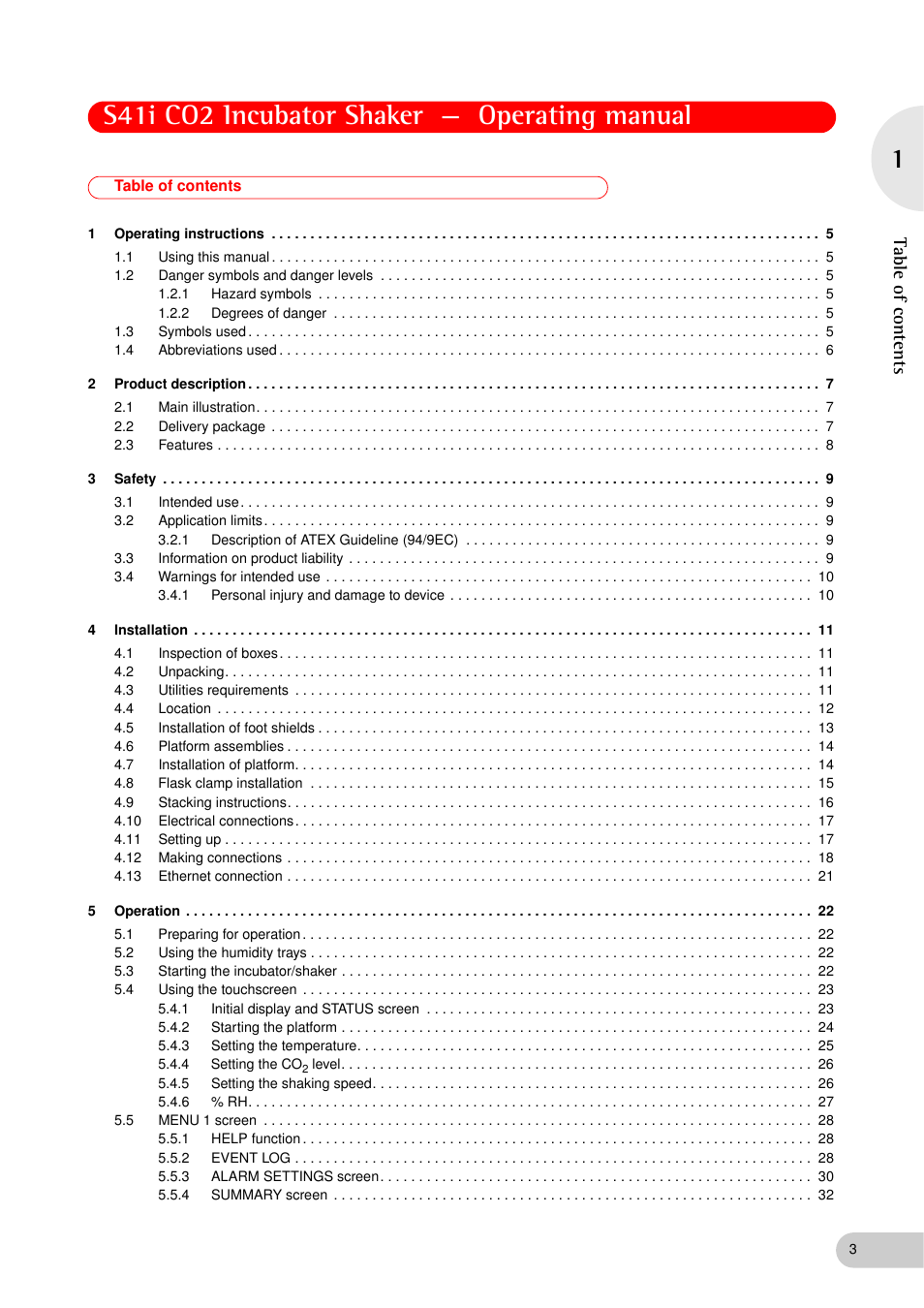 Eppendorf S41i Incubator Shaker User Manual | Page 3 / 72