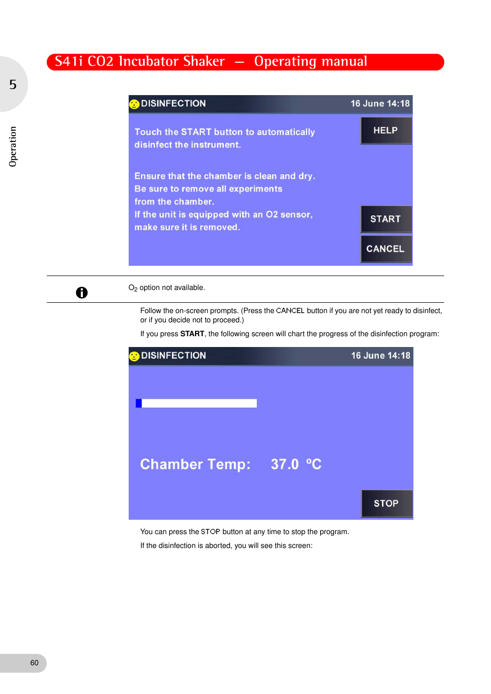 S41i co2 incubator shaker — operating manual | Eppendorf S41i Incubator Shaker User Manual | Page 60 / 72