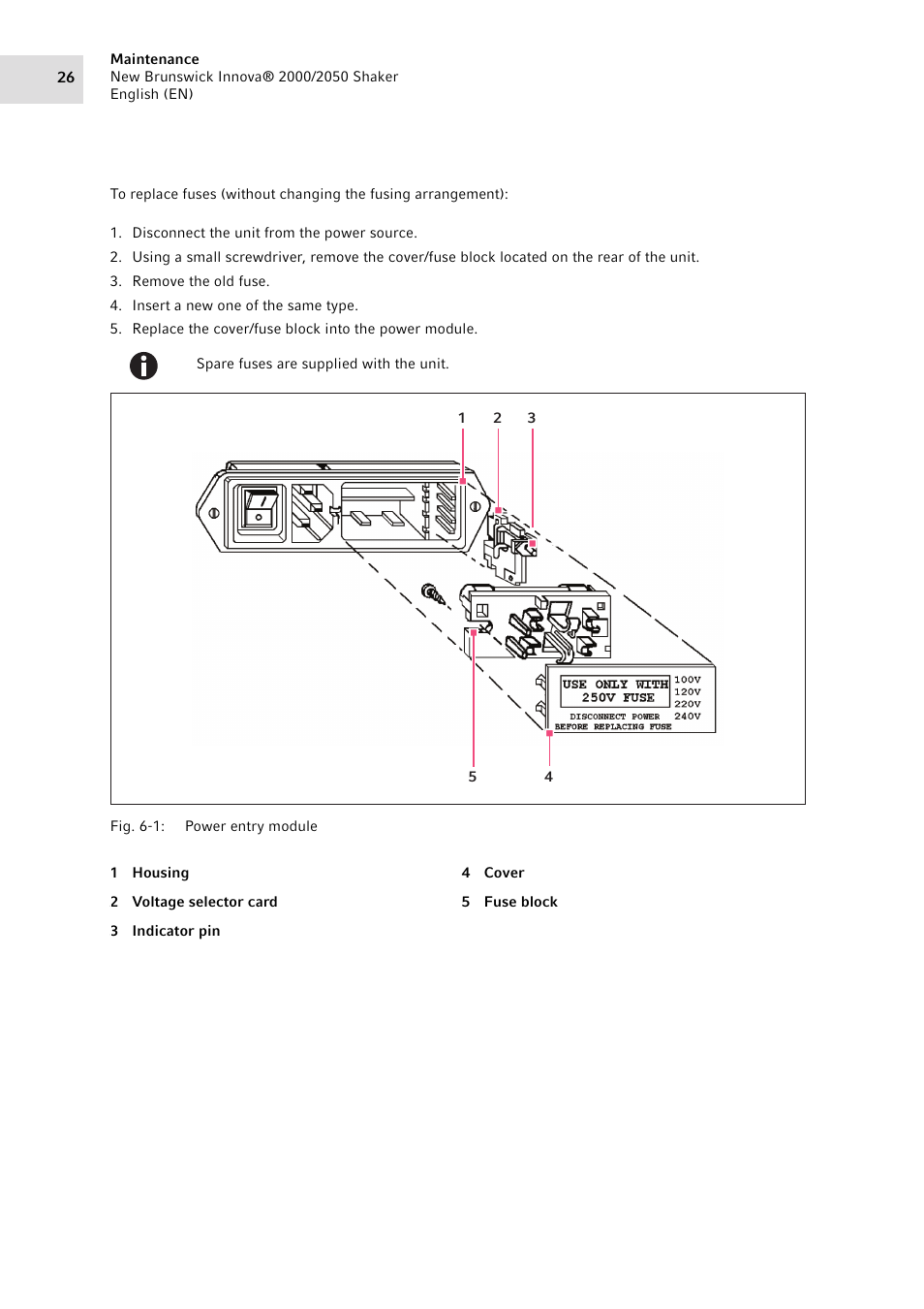 Eppendorf Innova 2050 Digital Platform Shaker User Manual | Page 26 / 42