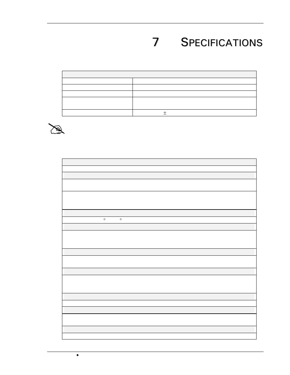 7 specifications, Specifications, 7s s | Eppendorf 5000 Digital Tier Shake User Manual | Page 35 / 42