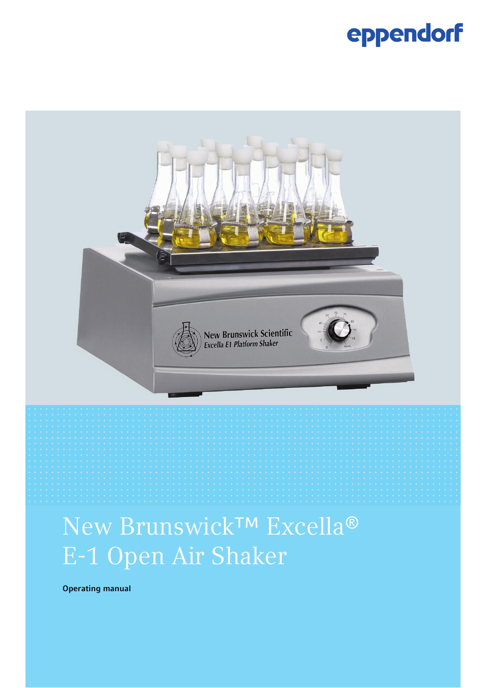 Eppendorf Excella E-1 Classic Platform Shaker User Manual | 32 pages