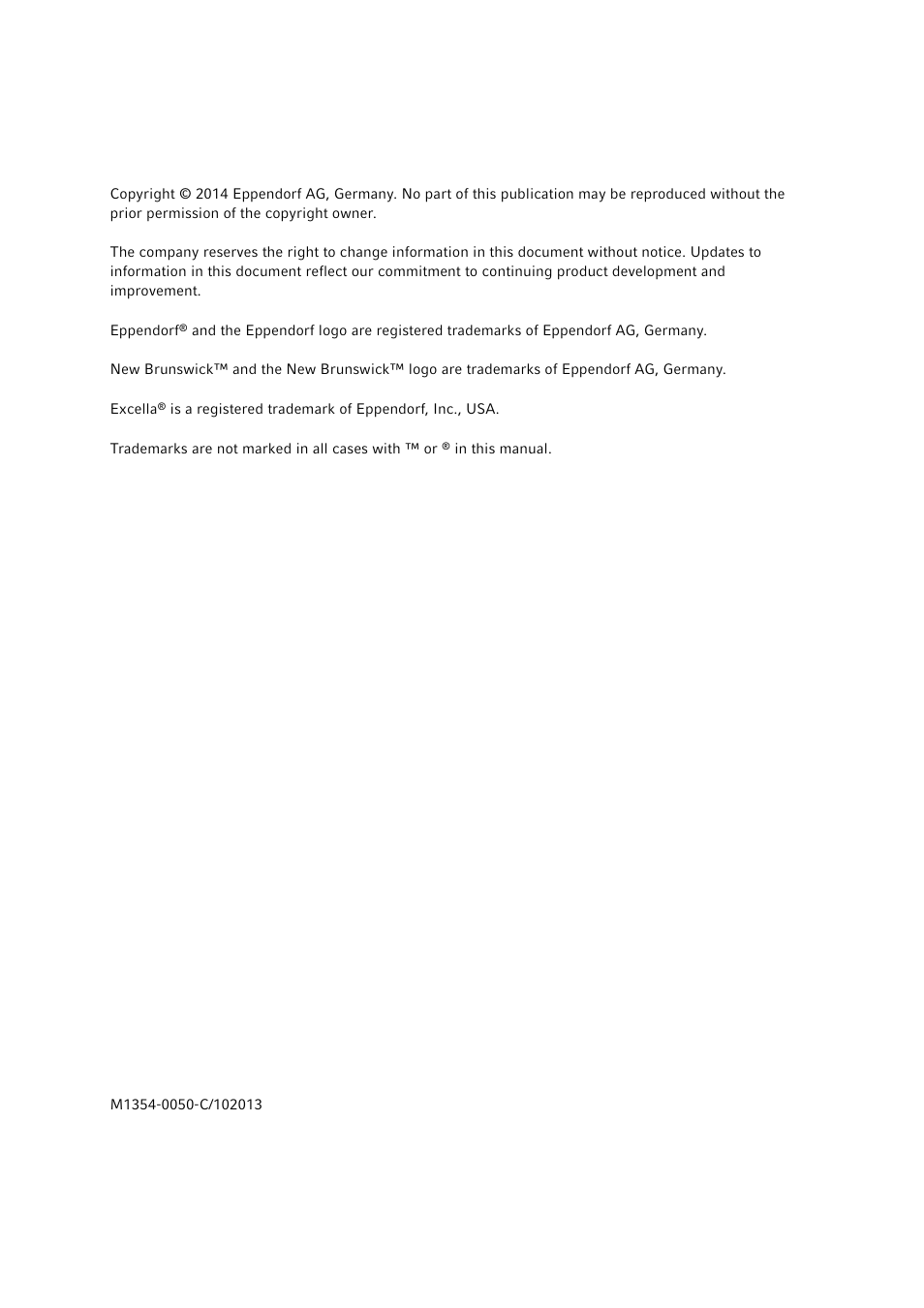 Eppendorf Excella E-1 Classic Platform Shaker User Manual | Page 2 / 32