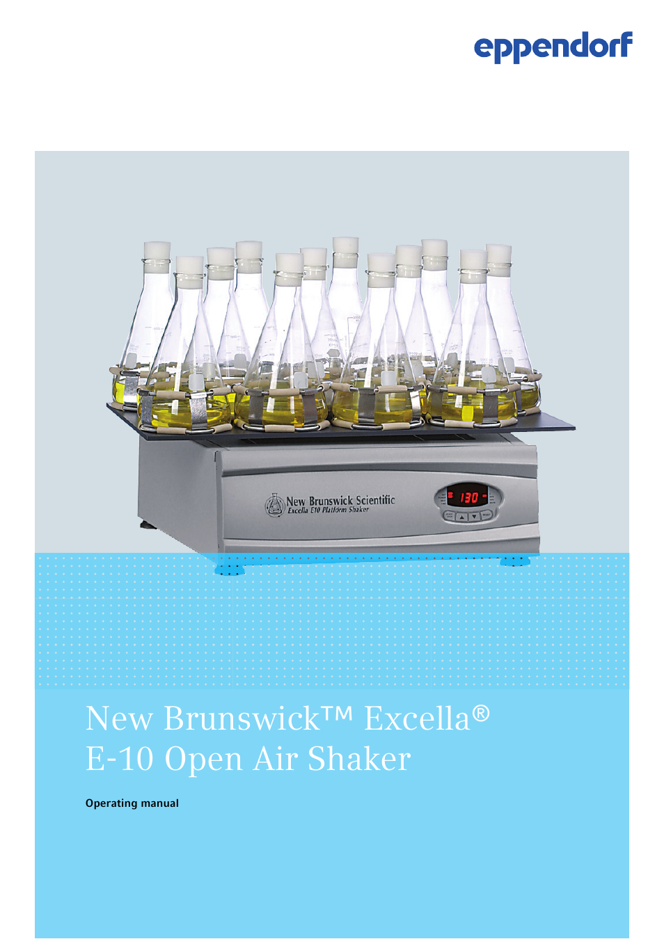 Eppendorf Excella E-10 Classic Platform Shaker User Manual | 40 pages