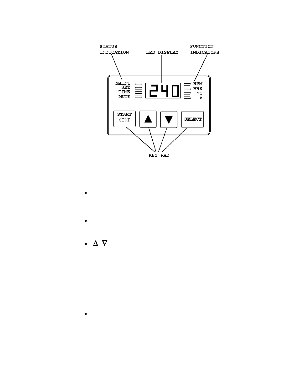 2 user interface keys, 3 status indicator lights | Eppendorf 3100 Digital Water Bath Shake User Manual | Page 12 / 52