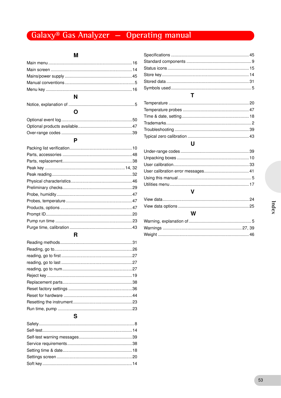 Galaxy® gas analyzer — operating manual | Eppendorf Galaxy Gas Analyzer User Manual | Page 53 / 56